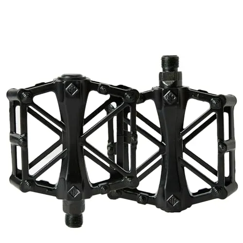 Fahrradpedale 9/16 Zoll Aluminium –Fahrradpedale mit gedichteten Lagern, rutschfeste breite Plattformpedale für E-Bikes, Mountainbikes, Rennräder, Trekkingpedale