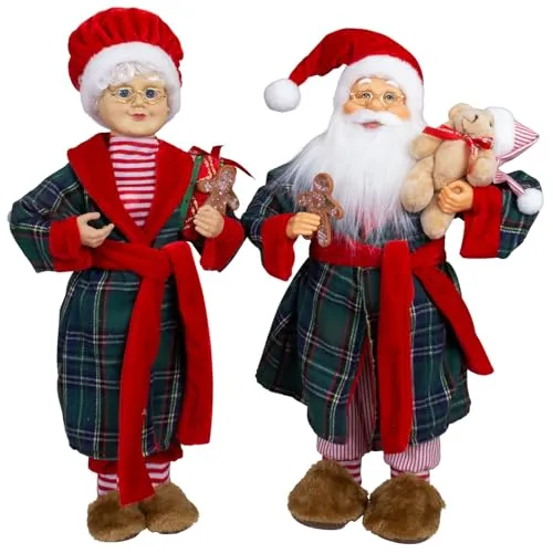 Christmas Paradise Mr. und Mrs. Santa 45cm in rot von Christmas Paradise