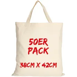 Texxilla Baumwolltasche Classic Mehrpack, Natur - Einkaufstaschen & Einkaufstrolleys - Hochwertige, stabile Baumwolltasche mit kurzen Henkeln, ideal für umweltbewusste Einkäufe. Erhältlich in 28 Farben!