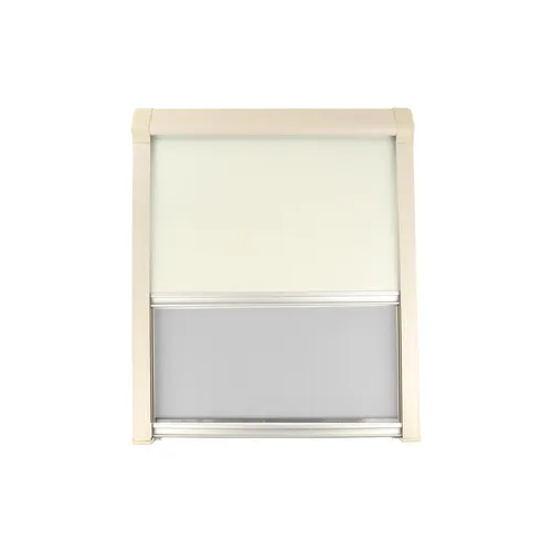 Verdunklungsrollo Kassettenrollo 50x65cm Ivory Insektenschutz rahmenlose Fenster