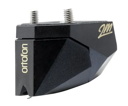 Ortofon 2M Black Verso - Moving Magnet Tonabnehmer für die Headshell-Montage von unten - nackter Shibata Diamant | hervorragende Klangqualität | besonders geringer Plattenverschleiß | schwarz/schwarz