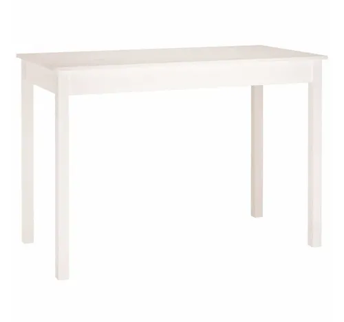 furnicato Esstisch Klassischer aus massivem Kiefernholz 110 x 55 x 75 cm Weiß (1-St)
