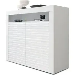 Vladon Sideboard Valencia 3D in weiß von Vladon