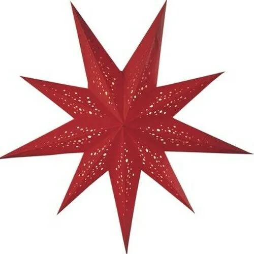 Starlightz Stern Spumante rot 60 cm Leuchtstern 9 zackigerWeihnachtsstern Papier