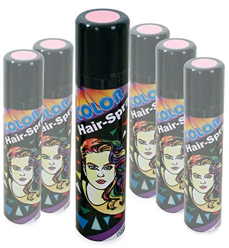 Festartikel Müller - Haarspray, Pastell, 100 ml, Rosa