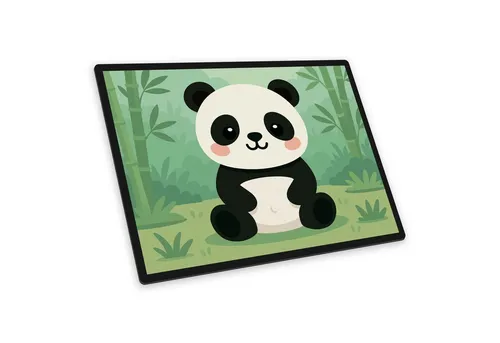 itenga Schreibtischunterlage itenga Schreibunterlage V1 Motiv PANDA im Kawaii Design