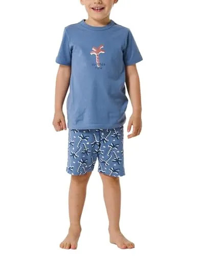 Schiesser Jungen Schlafanzug Set Pyjama kurz - 100% Organic Bio Baumwolle - Größe 92 bis 140