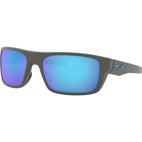 Oakley Drop Point Matte Dark Grey / Prizm Sapphire Polarized - Sportbrille mit robustem O-Matter Rahmen und High Definition Optics für optimale Sicht und Komfort, ideal für aktive Sportler.