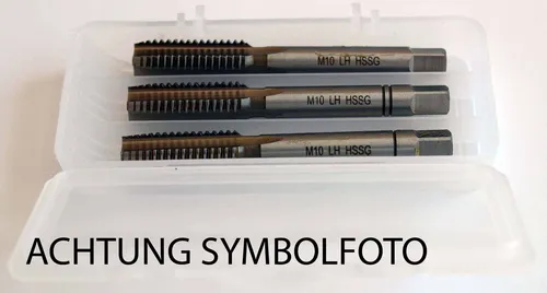 Hand-Gewindebohrer Set Satz (3Stk) M16x2,0 HSS DIN352 Links Linksgewinde