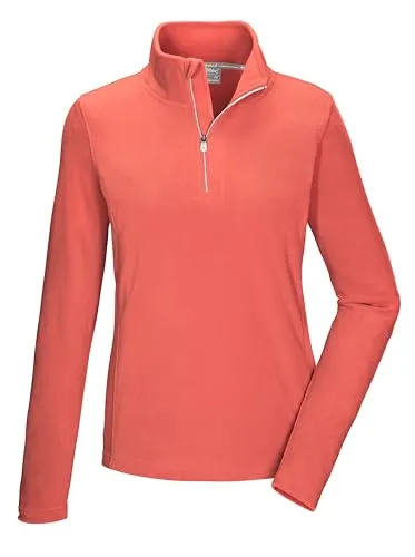 killtec Damen Fleeceshirt KSW 62 WMN FLC SHRT, Bright Coral in orange von killtec
