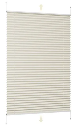 Sekey Plissee Sonnenschutzrollo ohne Bohren Verspannt Blickdicht Lichtschutz, blickdicht, Klemmfix, Verspannt Jalousie Rollos für Fenster / Tür