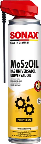 Sonax Multifunktionsöl MoS2Oil 03394000 - Öle & Schmierstoffe, vielseitig einsetzbar zur Schmierung, Rostschutz und Pflege von Metallteilen