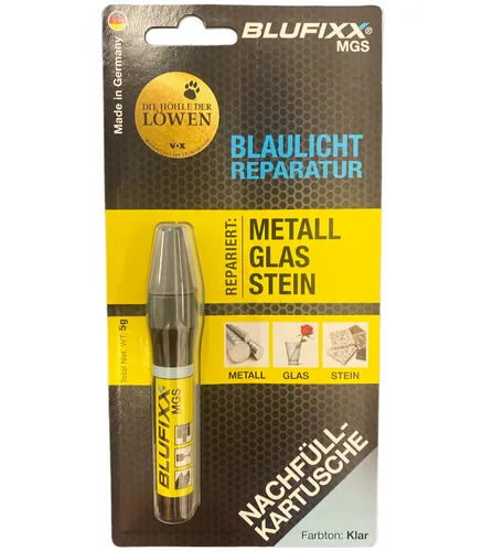 Produktbild Blufixx MGS Nachfüllkartusche Blaulicht Reparatur Farbton Klar, 5g