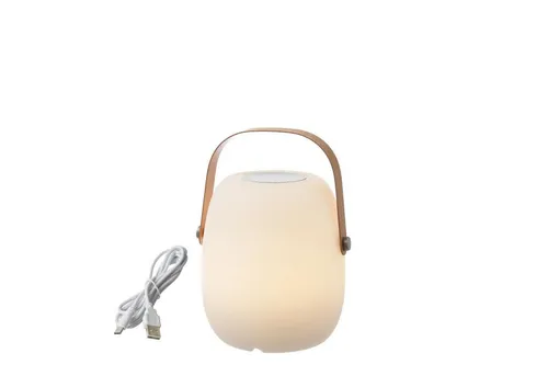 LED Tischleuchte mit Lautsprecher - Bluetooth - 6 warmweiße LEDs - Tischleuchten für Garten und Balkon mit integrierten Bluetooth-Lautsprecher und spritzwassergeschütztem Gehäuse. Genießen Sie Musik und gemütliches Licht bei lauen Sommerabenden!