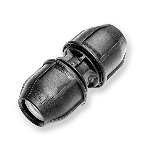 PE Kupplung 25mm x 25mm Druck 16bar Fitting zur Verbindung von PE-Rohren 25-D