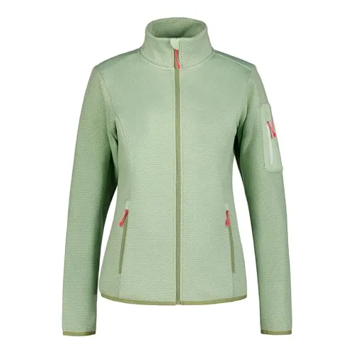 Icepeak Bowersville Strickfleecejacke in Grün - Übergangsjacke aus 100% atmungsaktivem Polyester, ideal für wechselhaftes Wetter und bietet wärmenden Komfort.