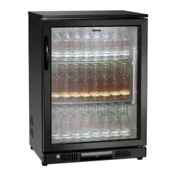 Bartscher Getränkekühlschrank 700121, schwarz, mit Glastür von Bartscher