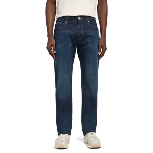 Lee Herren-Jeans Straight Fit XM - Bequeme Jeans für Herren mit normalem Schnitt und geradem Beinverlauf, ideal für jeden Anlass. Hergestellt aus strapazierfähiger Baumwolle mit hohem Stretchanteil für optimalen Tragekomfort.