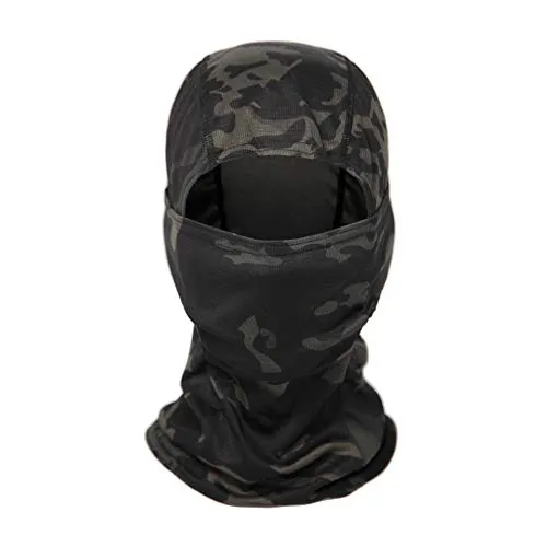 ZHjuju Camo Gesichtsmaske,Balaclava Tarnung Vollmaske Winddicht Leicht Balaclavas Sturmhaube UV-Schutz Sturmhaube für Herren Damen Outdoors Sport Motorrad Fahrrad Ski Jagd Militär Taktischer Helm