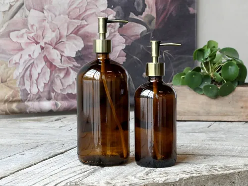 Seifen- & Lotionsspender Braun von Chic Antique