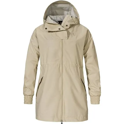 SCHÖFFEL Damen Parka Style Bohorok WMS - Funktionsjacke aus recyceltem Material, wasserdicht mit 10.000 mm Wassersäule, ideal für wechselhaftes Wetter und bietet hohen Tragekomfort.