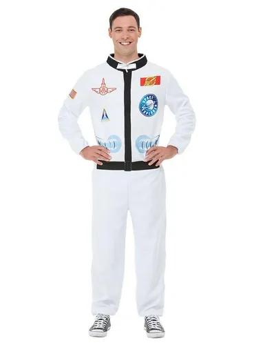 Metamorph Kostüm US Astronaut Kostüm - Raumanzug für Außeneinsätze in Weiß, ideal für Fasching und Mottopartys, aus 100% Polyester für hohen Tragekomfort.
