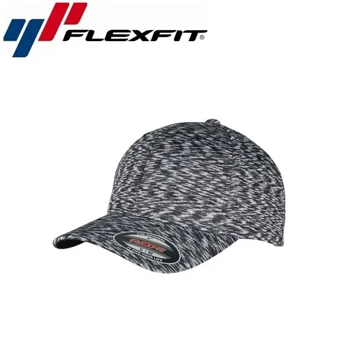 Flexfit Stripes Melange Baseball Cap L/XL Dunkel Melange Grau