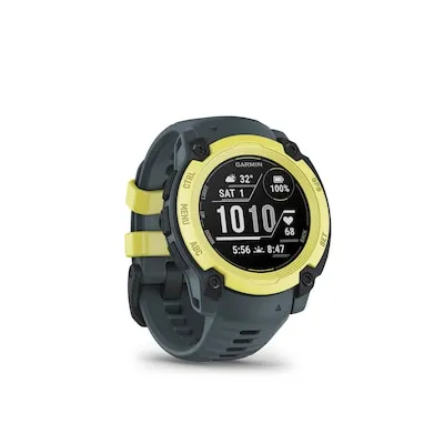 Garmin Instinct E (40mm) Limited Edition Twilight/Electric Lime - Sport- / Outdoor-Uhren mit robustem Design, wasserdicht bis 10 ATM und umfassenden Gesundheitsfunktionen wie 24/7 Herzfrequenzmessung und Stresslevelüberwachung.