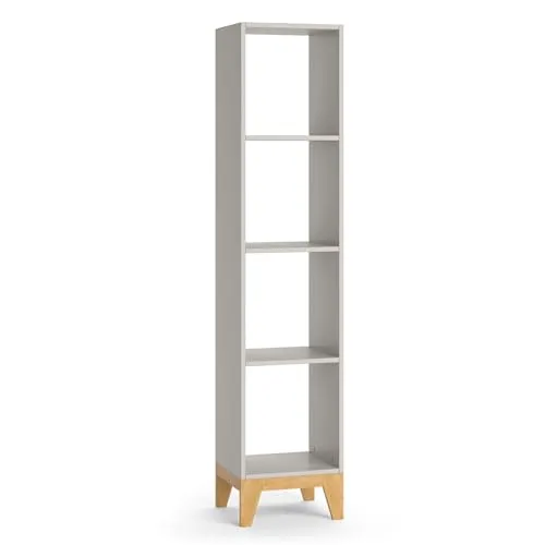 VitaliSpa Kinderregal Cashmere-Eiche Malia - 35x160x30 cm hergestellt aus Spanplatte - Bücherregal ideal fürs Kinderzimmer, funktionale Ordnung für kleine Räume