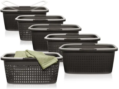 Hausfelder Wäschekorb Set (3 St) in grau von Hausfelder