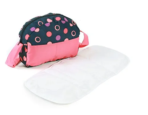 Bayer Chic 2000 - Wickeltasche für Puppen, Puppenwickeltasche, Puppenzubehör, Puppentasche, Corallo