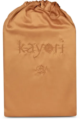 Kayori Spannbettlaken Giza, Mako-Satin in bronze von kayori