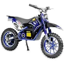 HECHT 54502 Elektro Pocketbike Blau - Elektrofahrzeug mit 500W Motor, bis 25 km/h und 75 kg Tragkraft. Ideal für junge Fahrer mit drei Geschwindigkeitsstufen und sicherer Scheibenbremsentechnologie.