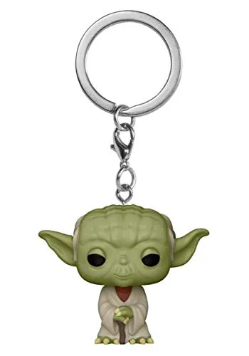 Star Wars - Yoda Schlüsselanhänger Funko Pocket POP! Keychain - Action- & Spielfiguren, handlicher Schlüsselanhänger aus hochwertigem Vinyl mit dem legendären Yoda – perfekt für Fans und Sammler!