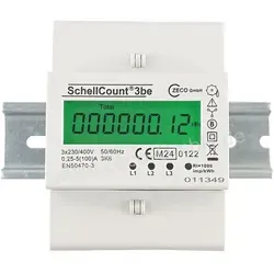 Drehstromzähler 100A, MID 2024 geeicht - Sonstige Elektroinstallationsartikel, ideal für präzise Strommessungen bis 100A mit digitalem LCD Display und speicherbarem Zählerstand bei Stromausfall.