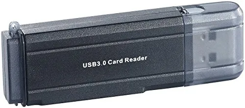 c-enter SD Kartenlesegerät: Cardreader mit USB 3.0 für SD(HC/XC) und microSD(HC/XC) (SDHC Kartenleser, Card Reader USB, Karte Lesegerät)