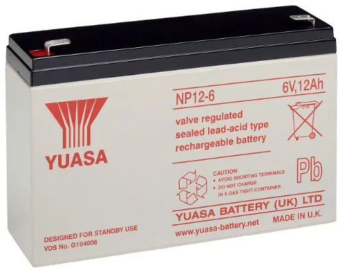 Yuasa NP12-6 12Ah 6V Bleiakku von Yuasa