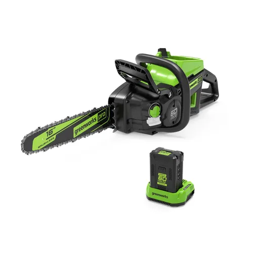 Greenworks 60V Akku Kettensäge 40cm GD60CS40K4 mit 4Ah Akku