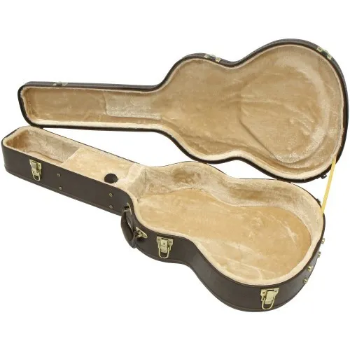 Gewa 523632 Gitarrenetui Westerngitarre Arched Top Prestige Brown Edition - Akustikgitarren-Koffer mit stabiler, gewölbter Bauweise und elegantem Kunstlederbezug, idealer Schutz für Ihre Gitarre und stilvolles Design.