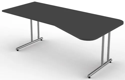 Kerkmann Schreibtisch start up, anthrazit/silber von Kerkmann Büromöbelfabrik