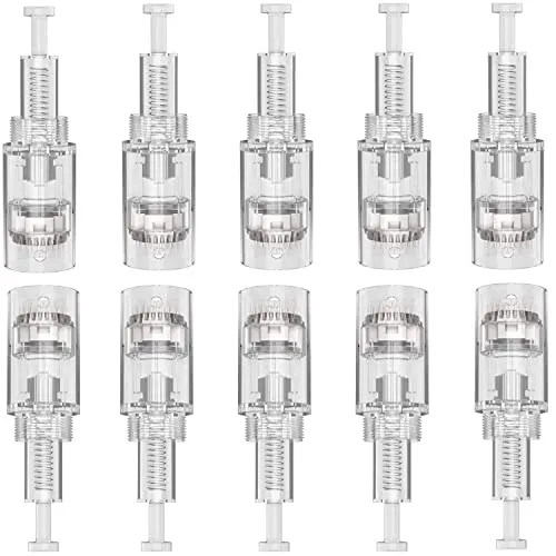 P-Beauty Cosmetic Accessories | Dermapen Nadelpatronen | Ersatz Nadelpatronen für Auto Derma Elektrik Pen | Microneedling | Gewinde Verschluss | Thread-Slot, Menge:20 Stück, Typen:24 Pins