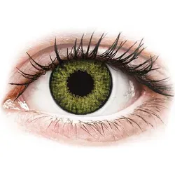 Alcon Air Optix Colors Monatslinsen - 2er Packung, grün - Kontaktlinsen mit 3-in-1 Farbtechnologie für natürliches Farbergebnis und hohen Tragekomfort dank Silikon-Hydrogel-Material und SmartShieldTM Technologie.