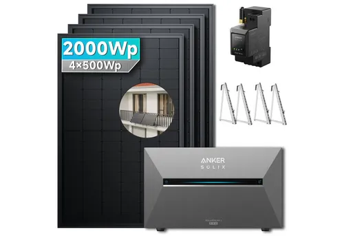 SolarMars Balkonkraftwerk mit Speicher 2000W Anker Solix