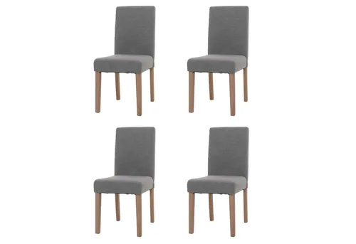 PROREGAL® Esszimmerstuhl Esszimmerstuhl klassisch und zeitlos HxBxT 90x43x56cm Material, Farbe (4 St), Mit hochwertigem Bezug, erhältlich in vielen Ausführungen