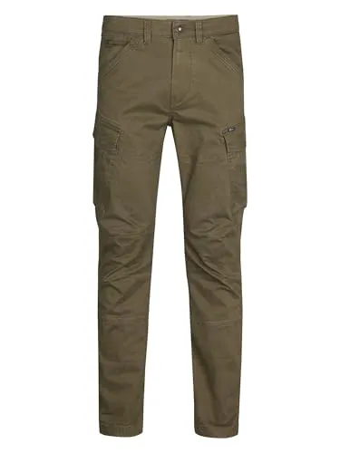 Cargohose PETROL INDUSTRIES Herren, army grün - Herren-Stoffhose mit Cargo Fit, aus elastischem Webstoff, ideal für vielfältige Outfits und pflegeleicht dank Maschinenwäsche.