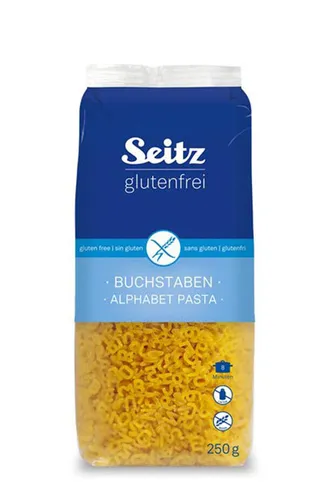 Seitz Glutenfreie Buchstaben Suppeneinlagen ABC aus Maismehl 250g