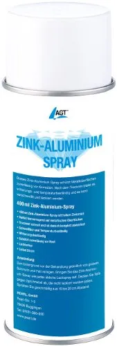 AGT Zinkspray: Zink-Aluminium-Spray, 400 ml (Zinkspray gegen Rost, gegen Korrosion, Reinigung)