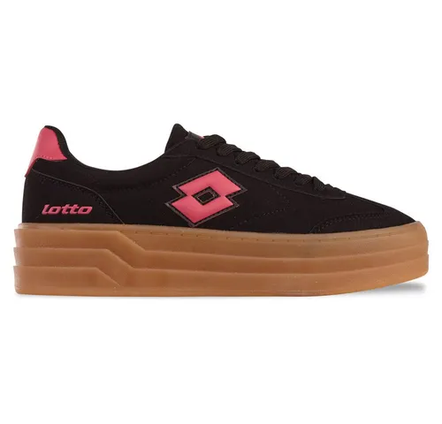 Sneaker LOTTO, Gr. 36, pink-schwarz - Sportliche Sneaker aus Synthetik mit gepolsterter Schaftkante für optimalen Komfort, ideal für den urbanen Alltag und besondere Anlässe.