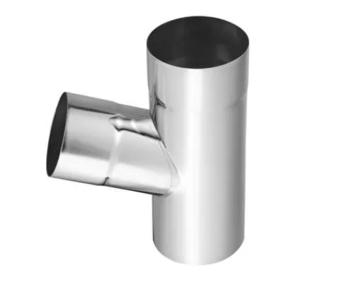 Fallrohrabzweig Y-Stück Titanzink Zambelli 100 mm - Hochwertiger Fallrohrabzweig aus Titanzink, ideal für effiziente Regenwasserableitung mit wählbaren Abzweigwinkeln für optimale Anpassung.