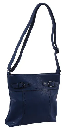 SN Synthetikt. Handtasche blau 30x27x6cm - Stylische Handtasche aus synthetischem Material mit Innen- und Außenfächern für optimale Organisation. Ideal für den täglichen Einsatz.